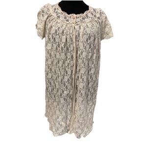 Vintage 1970's Miss siren baby doll lace robe medium That 70S Show